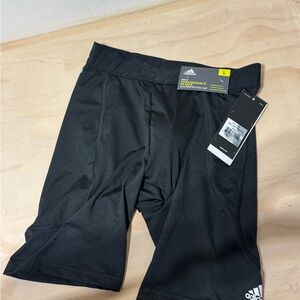 Adidas Kids Black Athletic Shorts with cup
